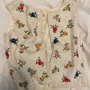 Vintage collector! Sequin tank top / vest